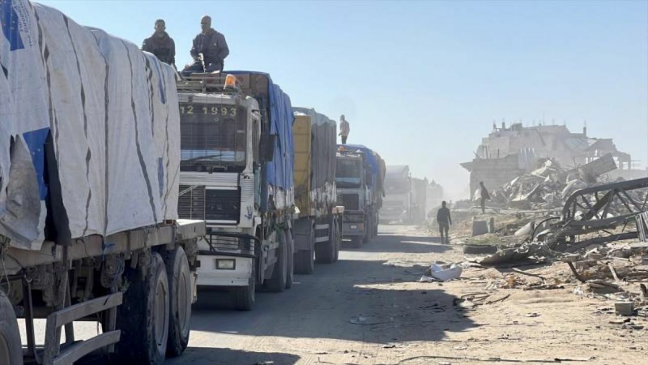 Türkiye' Gazze'ye 101 bin 271 ton yardım ulaştırdı