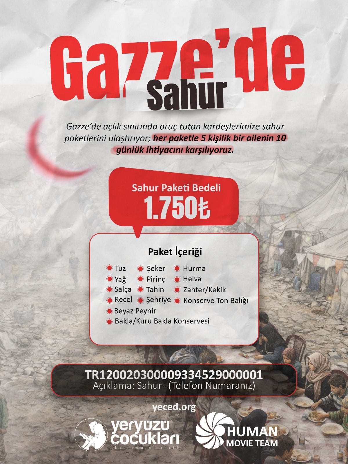 Gazze Sahur Yardım