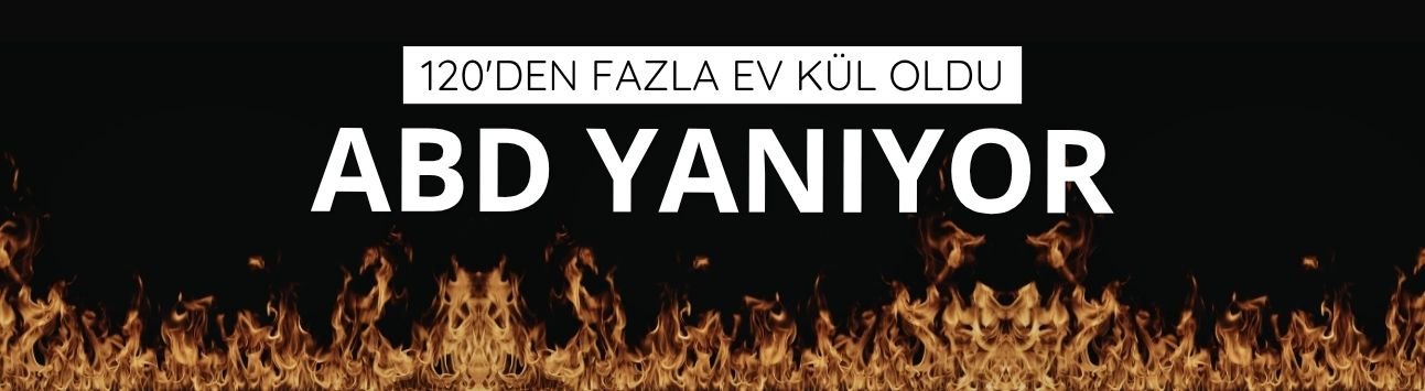 ABD'deki orman yangınlarında 120'den fazla ev kül oldu