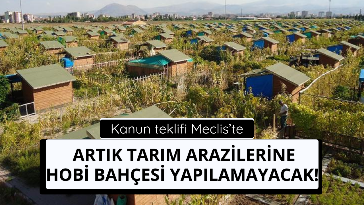 Artık tarım arazilerine hobi bahçesi yapılamayacak!