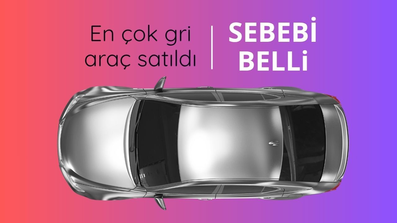 En çok gri otomobil satıldı