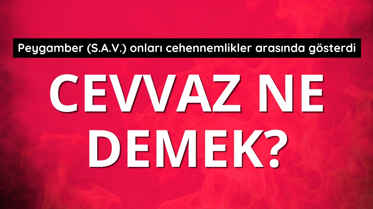 Cevvaz ne demek?