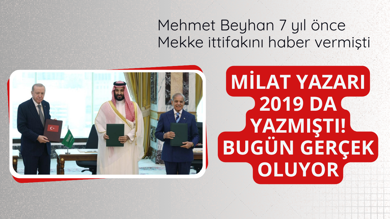 Milat yazarı 2019 da yazmıştı!  Bugün gerçek oluyor