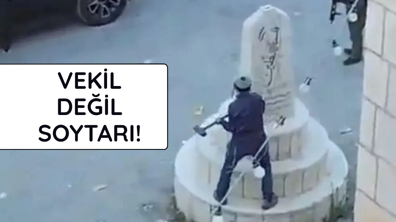 İsrailli soytarıdan Filistin anıtına vandallık