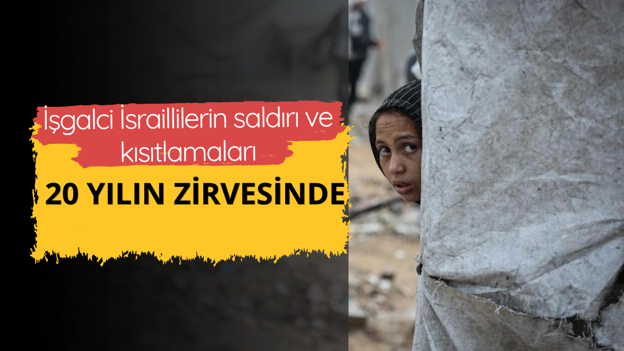 İşgalci İsraillilerin saldırı ve kısıtlamaları 20 yılın zirvesinde