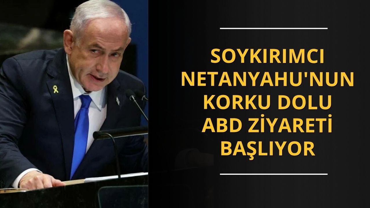 Katil Netanyahu'nun korku dolu ABD ziyareti başlıyor