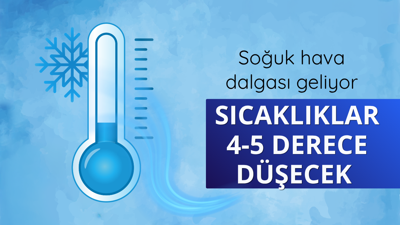 Soğuk hava dalgası geliyor: Sıcaklıklar 4-5 derece düşecek