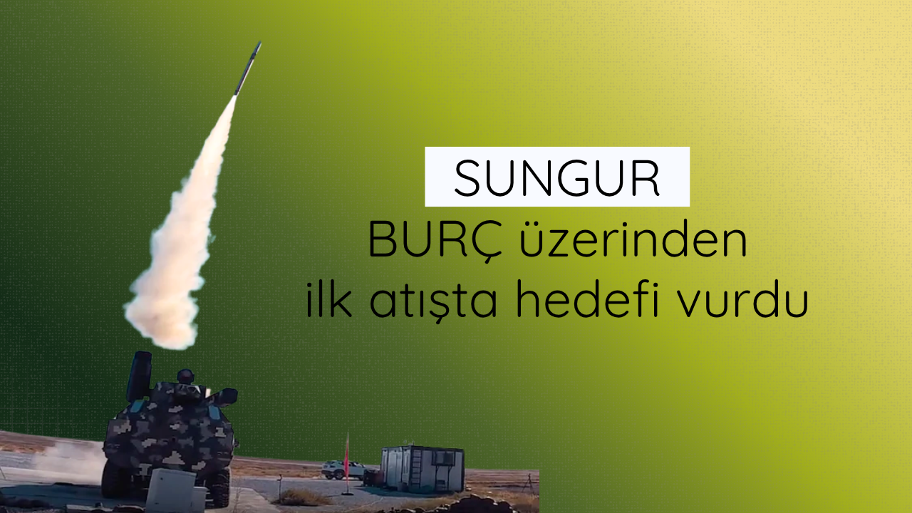 SUNGUR, BURÇ üzerinden ilk atışta hedefi vurdu