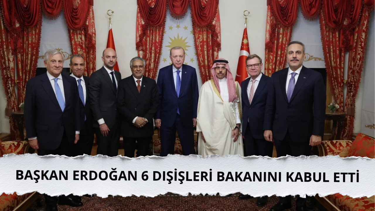 Cumhurbaşkanı Erdoğan 6 dışişleri bakanını kabul etti