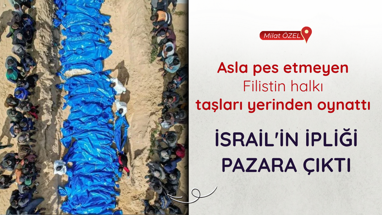 Asla pes etmeyen Filistin halkı taşları yerinden oynattı: İsrail'in ipliği pazara çıktı