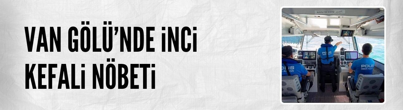 Van Gölü'nde inci kefali nöbeti