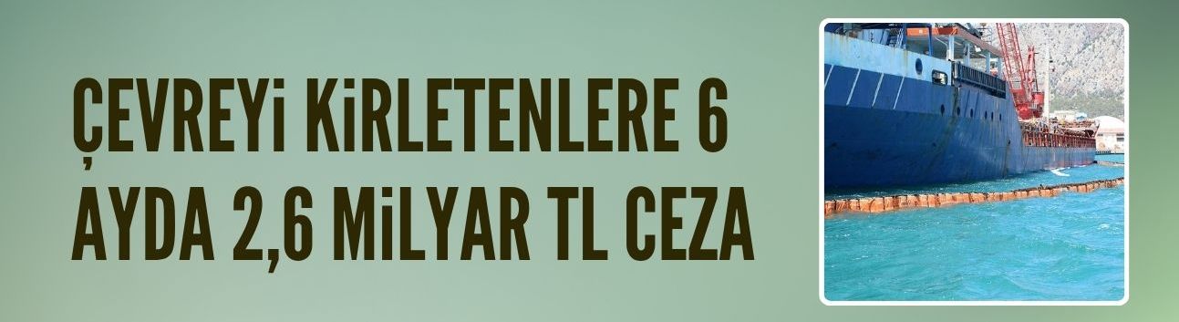 Çevreyi kirletenlere 6 ayda 2,6 milyar TL ceza
